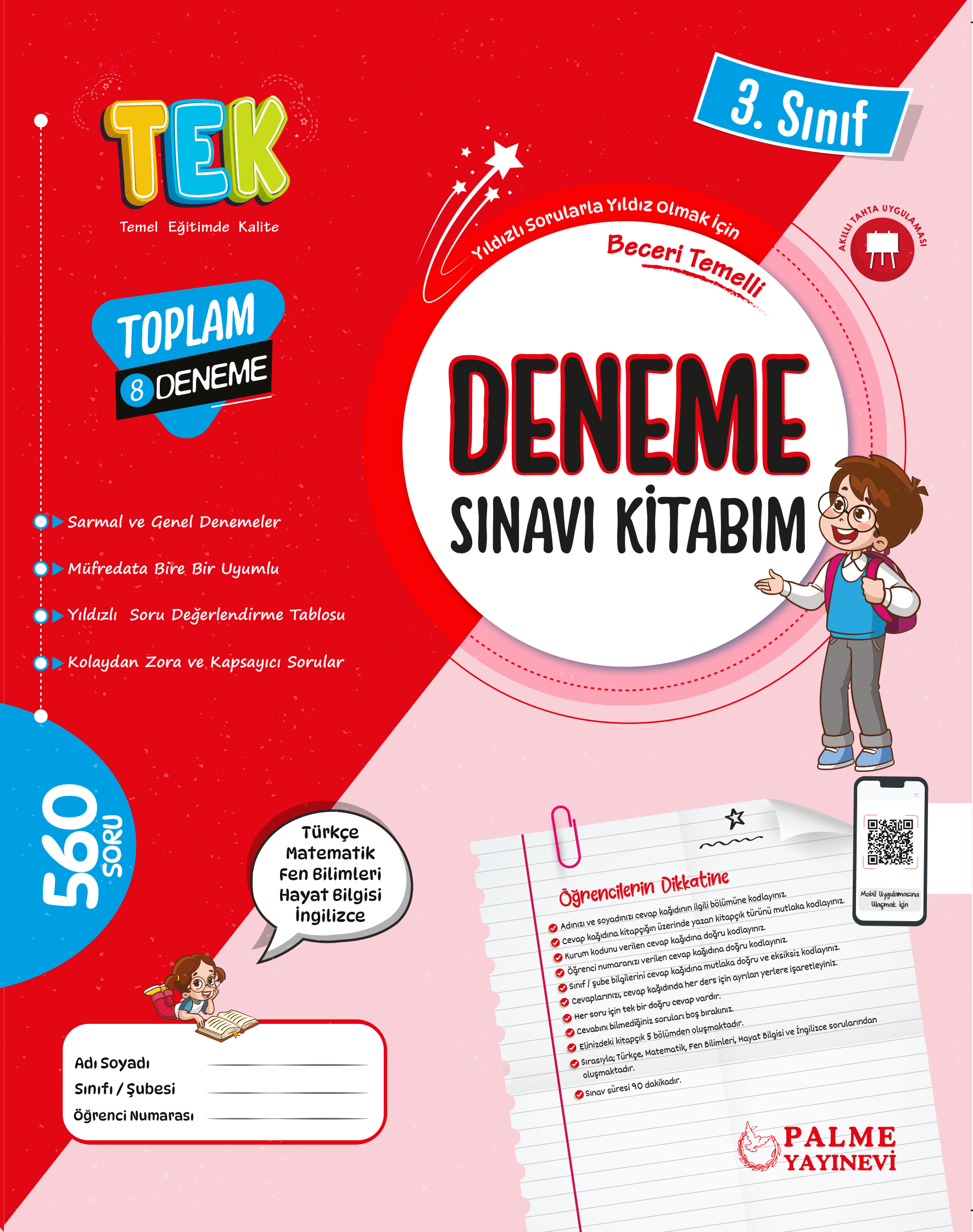 TEK 3. SINIF DENEME SINAVI KİTABIM